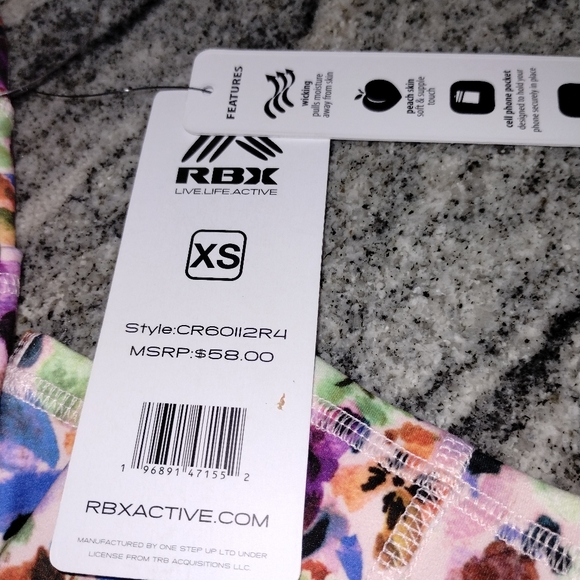 RBX Active wear NWT capri length leggings, size xs - Picture 3 of 7